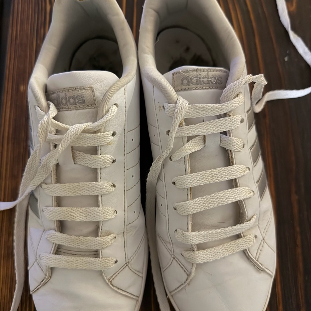 adidas White and Gray Women's Sneakers